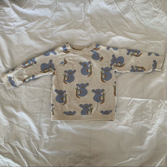 Knit Cotton Koala Sweater - Picture 2 of 8